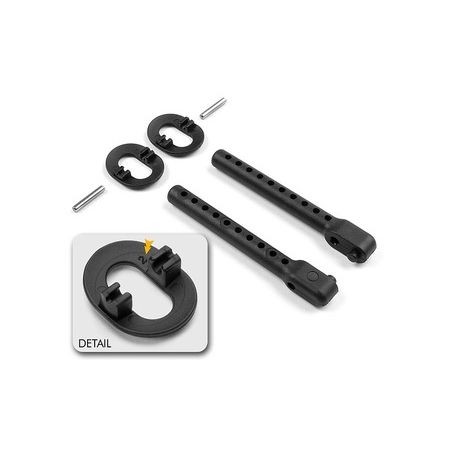 Xray Rear Body Mount Set +2mm Height (XR301334)