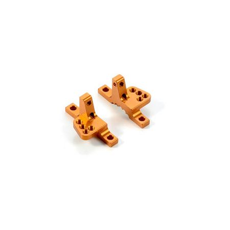 Xray Alu Upper Clamp With 4 Adj. Roll-Centers (L+R) - Orange (XR302034-O)
