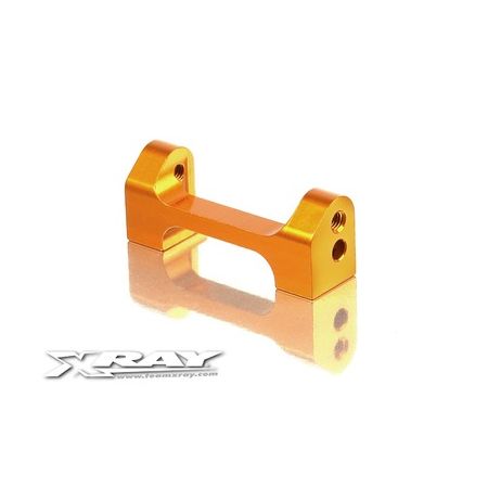 Xray Alu Lower Front Suspension 1-Piece Holder - Orange - V2 (XR302047-O)