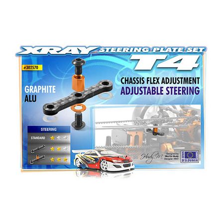 Xray Graphite Steering Plate Set (XR302570)
