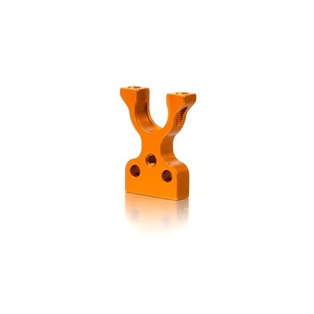 Xray T4 Alu Layshaft Bulkhead Closed L/R - Orange (XR303056-O)