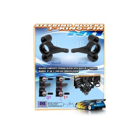 Xray Composite Steering Block 1Â° Kingpin Right (XR332211)