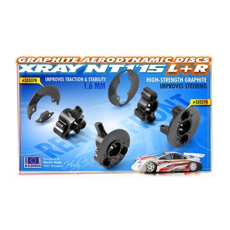 Xray Graphite Rear Aerodynamic Disc 1.6mm - Left+Right - Set (XR335370)