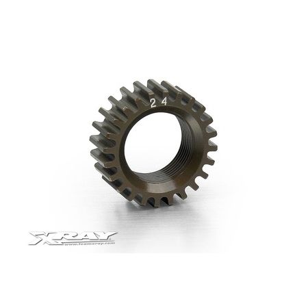 Xray XCA Alu 7075 T6 Hard Coated Pinion Gear - 24T (2Nd) (XR338524)