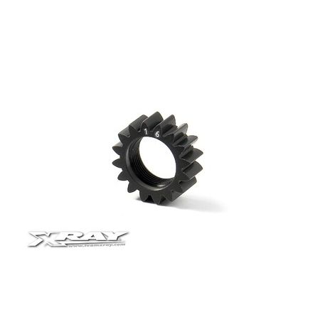 Xray XCA Alu 7075 T6 Hard Coated Pinion Gear - 16T (1St) (XR348516)