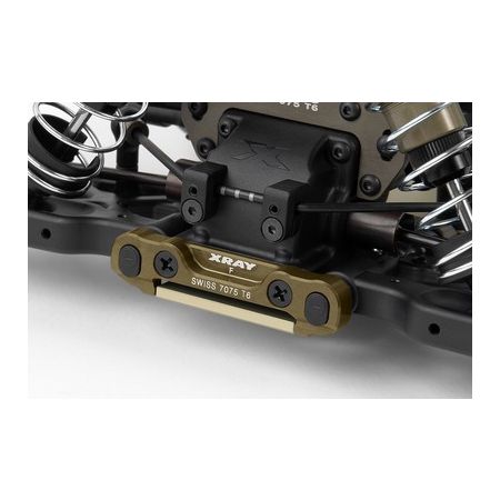 Xray XB808 Alu Front Lower Susp. Holder - Front - Swiss 7075 T6 (7mm) - Hard Coated (XR352313)