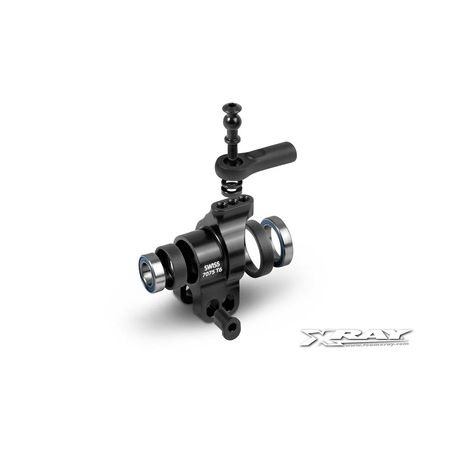 Xray XB808 Alu Rear Hub Carrier - Swiss 7075 T6 - Hard Coated + Ball-Bearings - Double Hole (XR353358)