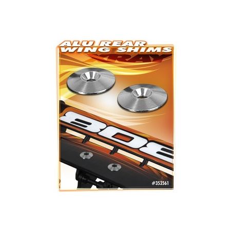 Xray Alu Rear Wing Shim (2) (XR353561)