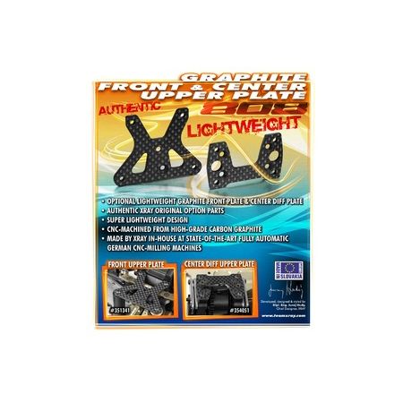 Xray Graphite Center Diff Mounting Plate --- Replaced With #354057 (XR354051)