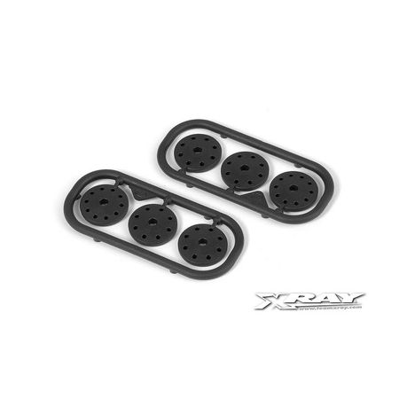 Xray Shock Piston Set 8-Hole (1.2; 1.3) 10-H. (1.1mm) - Delrin - V3 (XR358032)