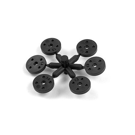 Xray 4-Hole Composite Shock Piston Set - Straight - Wide (2) (XR358037)