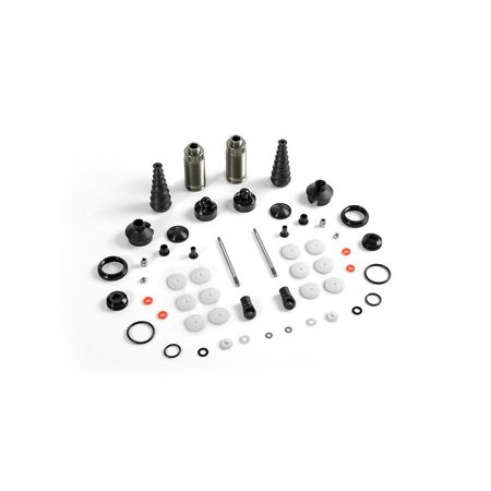 Xray XB8 Front Shock Absorbers + Boots Complete Set (2) (XR358105)