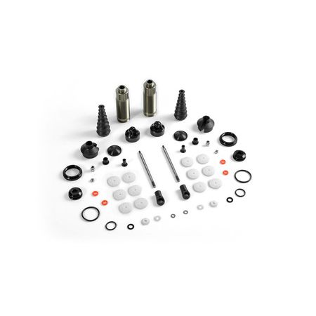 Xray XB8 Rear Shock Absorbers + Boots Complete Set (2) (XR358205)