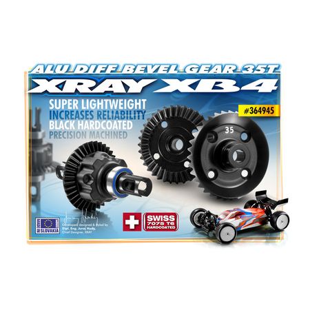 Xray Alu Diff. Bevel Gear 35T - 7075 T6 Hard Coated (XR364945)