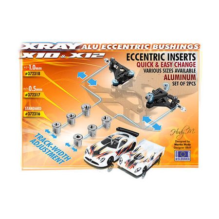 Xray Alu Eccentric Bushing 1.0mm (2) (XR372318)