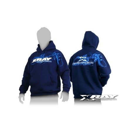 Xray Xray Sweater Hooded - Blue (Xl) (XR395500XL)