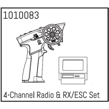 Absima 4-Channel Radio & RX/ESC Set