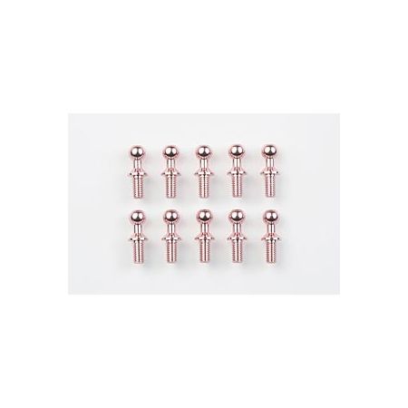 Tamiya Alu. 4mm Ball Connect Pink X10
