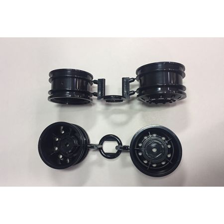 Tamiya Or Race Truck Whl Fr 2 Each Black
