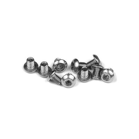 Xray Hex Screw Sh M3X4 - Stainless  (10) (XR902304)