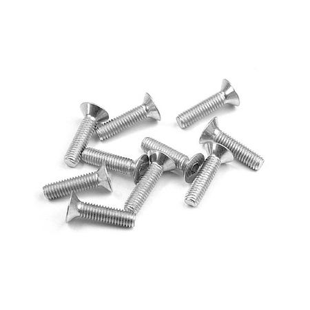 Xray Hex Screw Sfh M3X12 - Silver  (10) (XR904312)