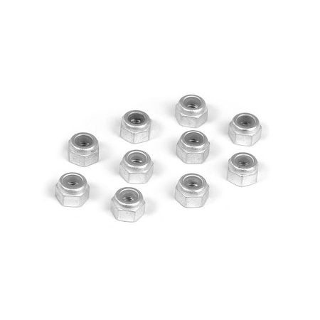 Xray Alu Nut M3  (10) (XR960031)