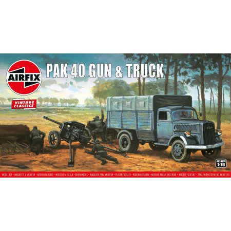 Airfix Pak 40 Gun & Track (A02315V)