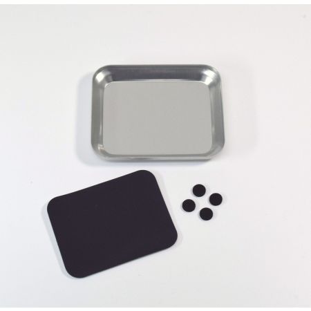 Absima Aluminum Bowl with Magnet Plate Silver