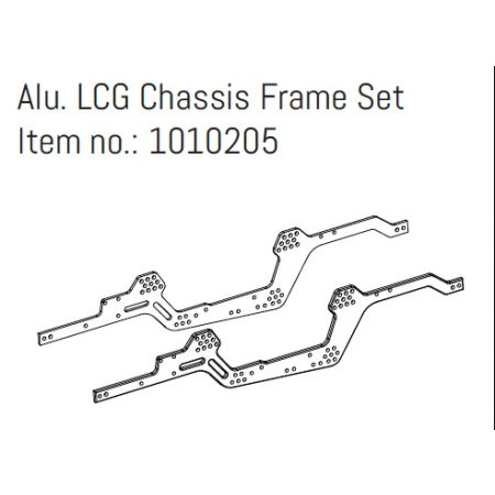 Absima Alu. LCG Chassis Frame Set - GOAT