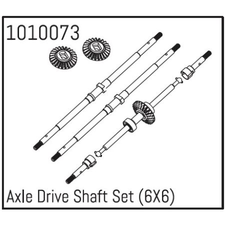 Absima Axle Drive Shaft Set (6X6)