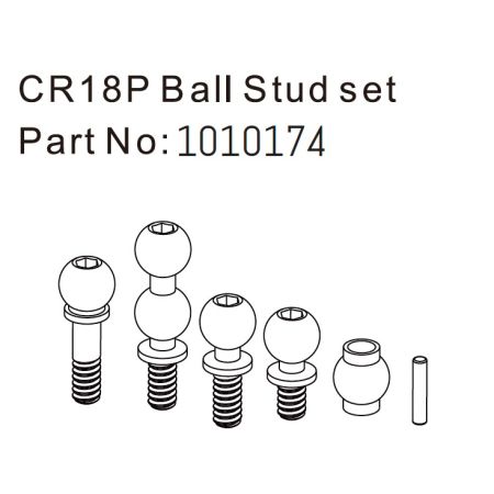Absima Ball Stud Set - EVO 1:18