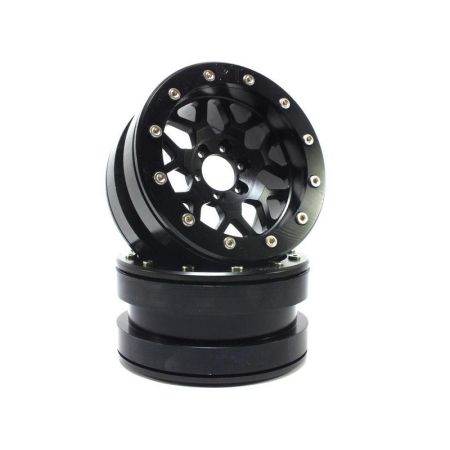 Metsafil Beadlock Wheels PT-MESH black/black 2.2 (2) w/o Hub (MT2210BB)