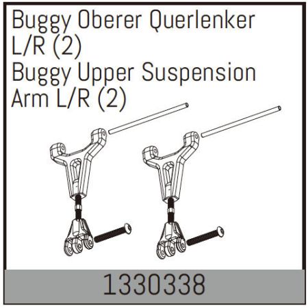 Absima Buggy Upper Suspension Arm L/R (2)