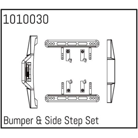 Absima Bumper & Side Step Set