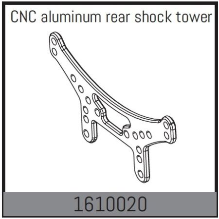 Absima CNc Aluminium Rear Shock Tower (AB1610020)
