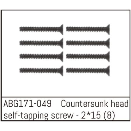 Absima Countersunk Screw M2*15 (8) (ABG171-049)