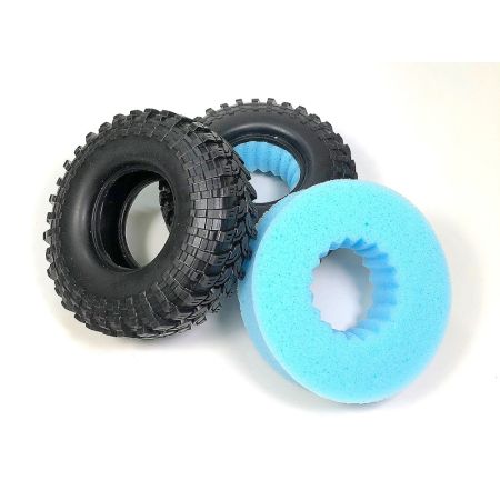 Absima Tire Set Crawler "Super Soft with Rebound Sponge" 110mm (2)