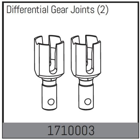 Absima Differential Gear Joints (2) (AB1710003)