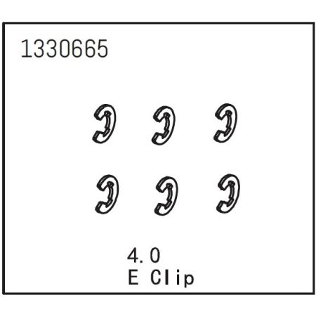 Absima E Clip 4.0 (6) (AB1330665)
