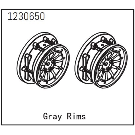 Absima Rims grey  (2)