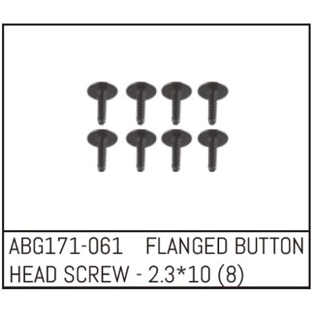 Absima Flanged Button Head Screw M2.3*10 (8) (ABG171-061)
