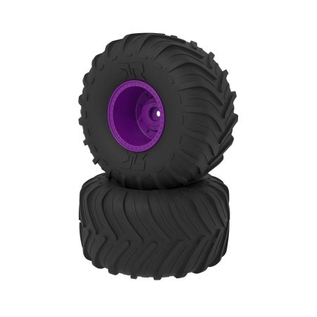 Arrma dBoots Chevron MT Tire Set, Glued, Purple (G-ARA-2535)