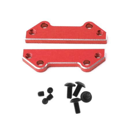 RC Overhaul Sway Bar Mount Front & Rear, Red Aluminum, 4S (G-RCO-AR016R)