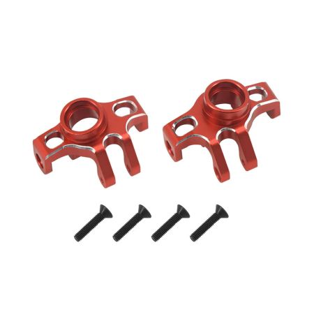RC Overhaul Front Hubs, Red Aluminum, 1/18 Mojave (G-RCO-AR030R)