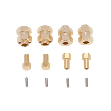 RC Overhaul Wheel Extender 4pcs Brass +4mm (AX/SCX24) (G-RCO-AX006) RC Overhaul Wheel Extender 4pcs Brass +4mm (AX/SCX24) (G-RCO-AX006)