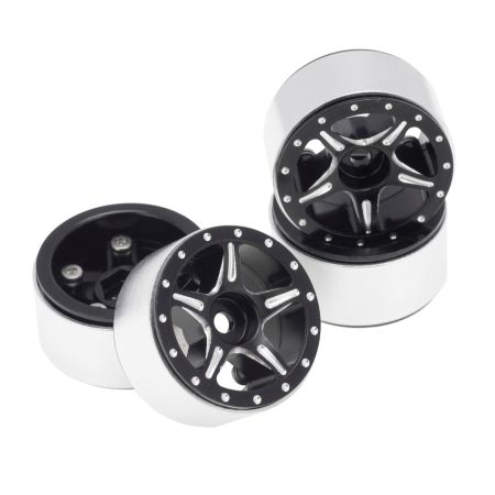 RC Overhaul 5 Spoke B'lock Alum 1.0" Wheels 4pcs SCX24 (G-RCO-AX011)