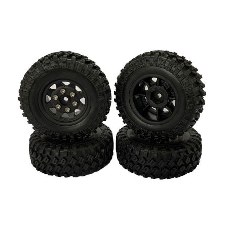 RC Overhaul Wheel & Tyre Set 4pcs AX/SCX24 (G-RCO-AX012)