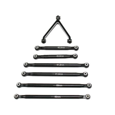 RC Overhaul Lower Tie Rod Set Blk Aluminum SCX24 (G-RCO-AX022)