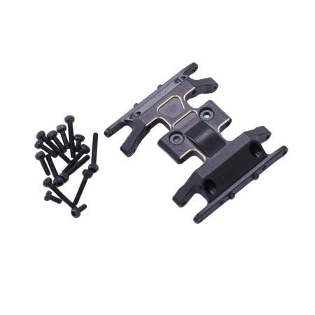 RC Overhaul Centre Skid Plate Black Brass SCX24 (G-RCO-AX026)