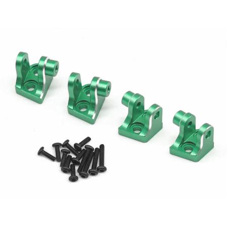 RC Overhaul Axle Link Mount Fr & Rr Green Alum 4pcs, LMT Mini (G-RCO-LOS03G)